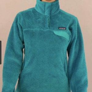 Women’s M Turquoise Fleece Patagonia Pullover